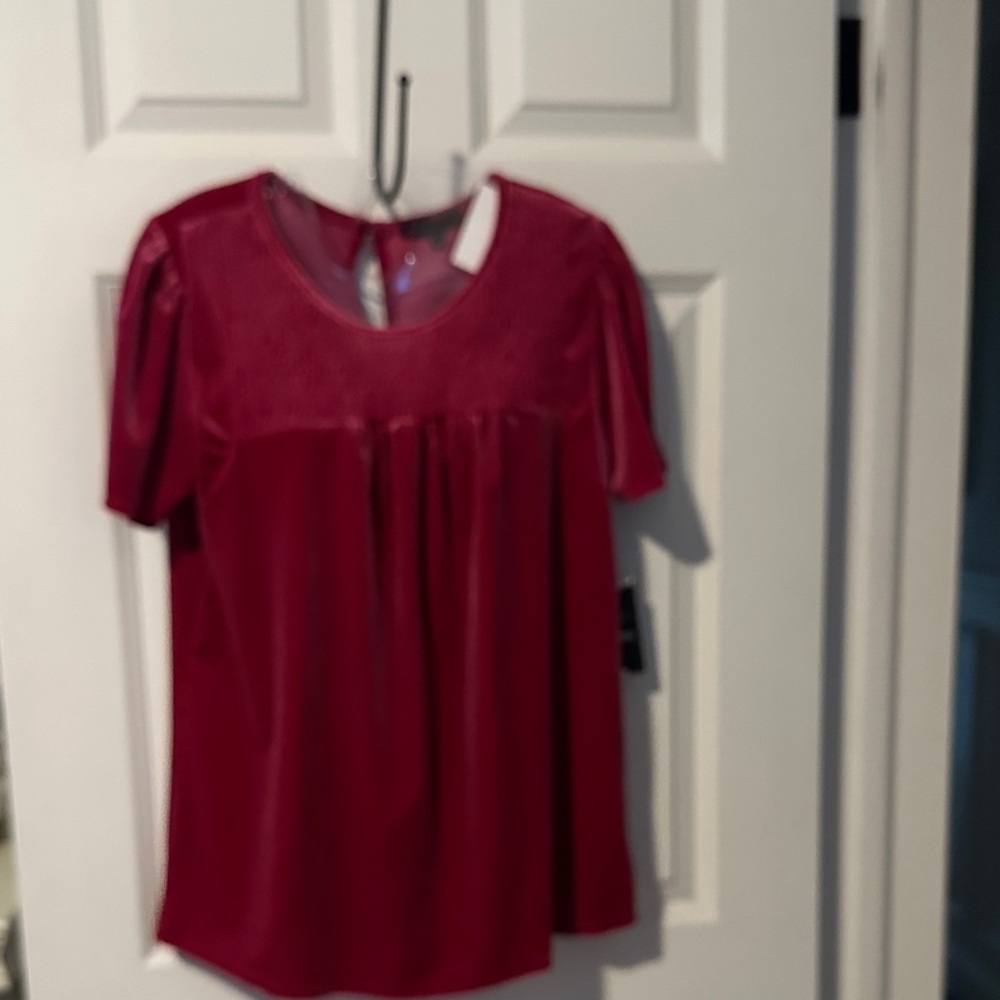 Gibson Vibrant Red Blouse
